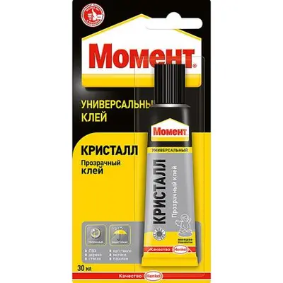 Клей Момент Кристалл в блистере 30мл