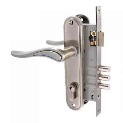 Замок АЛЛЮР врезной с ручкой 102/3 АВ