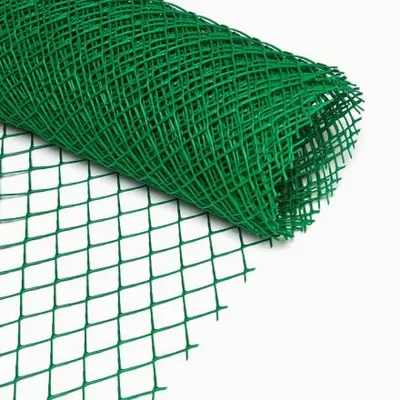Решетка садовая "Протект" зеленая, ромб / ячейка 40*40 /1,5х20м