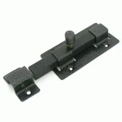 Засов СЕКРЕТ дверной ЗД-06 античное серебро квадратный