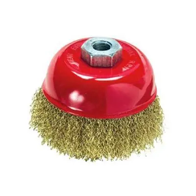 Корщетка М14 "Чашка" 125мм TOTAL, латунированная волнистая