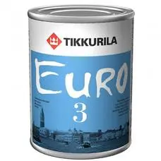 Краска TIKKURILA Euro  3 С 0,9л прозрачная
