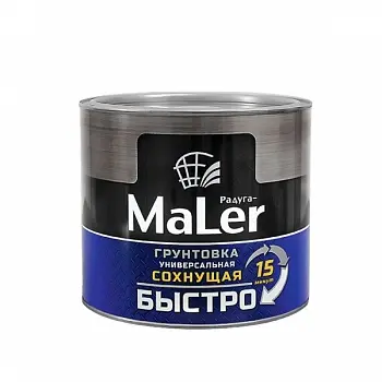 Грунт РАДУГА MALER быстросохнующий черный  0,9кг