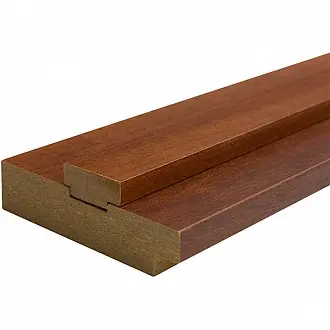 Коробка Экошпон 80х2050мм деревян. Орех 3D / Новый Стиль /  стоевая