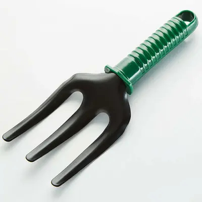 Вилка садовая сталь+пластик Зеленый луг