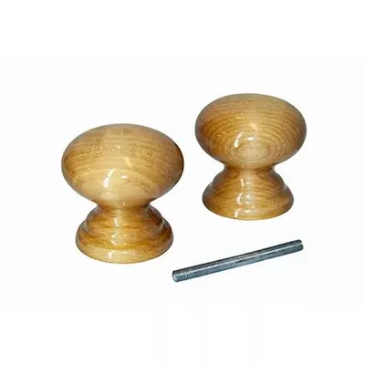 Ручка-кнопка ЙО-Карельская береза