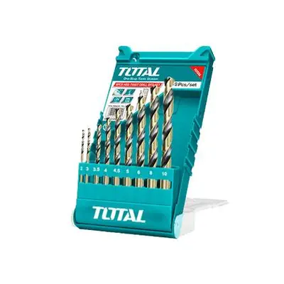 Набор сверел по металлу  9шт, TOTAL