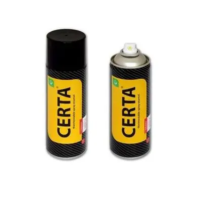 Эмаль аэрозоль Церта  антикор. термостойкая черная 9004 до 1200 С 520мл