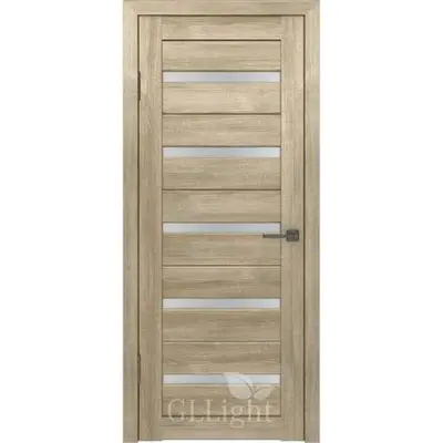 Дверь GL Light 7 600х2000мм Дуб мокко бел. сат.