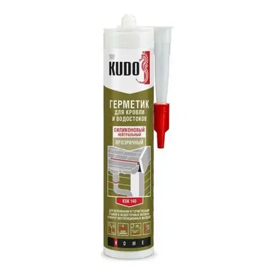 Герметик KUDO KSK-140 для кровли прозрачный 280мл