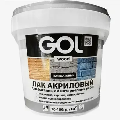 Лак GOLwood акрил. п/мат. морозостойкий 2,4кг
