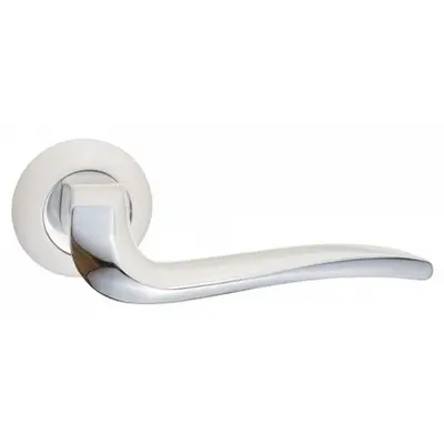 Ручка RENZ Моретти 424-08 MSW/CP мат.суп.белый/хром