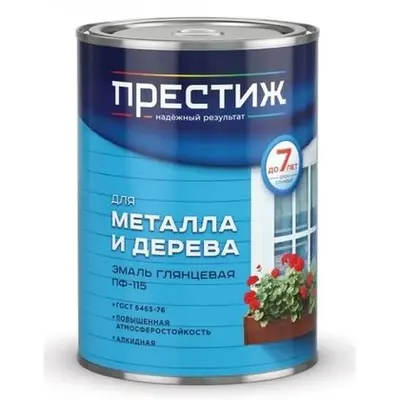Эмаль ПРЕСТИЖ ПФ 115  зеленая 0,9кг