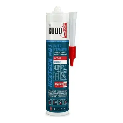 Клей-герметик KUDO KBK-521 универсальный белый 280мл