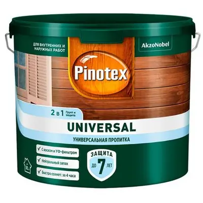 PINOTEX Универсал Карельская сосна 2в1  0,9л