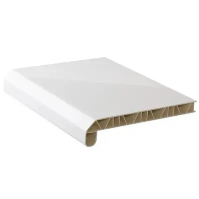 Подоконник пластиковый Люкс-40 350мм белый глянец