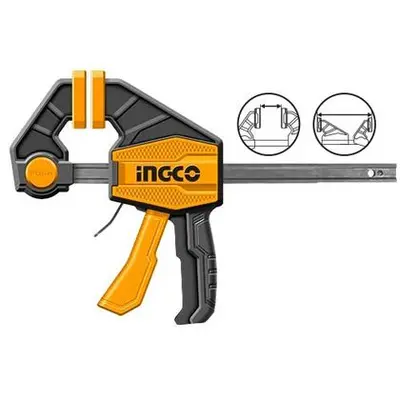 Струбцина INGCO Industrial 150х63мм автоматическая