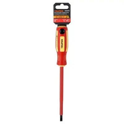 Отвертка шлицевая TRUPER 1000 B DR-1/4XD