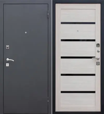 Дверь FERRONI /860/ Гарда муар 7,5 Лиственница бежевая Правая