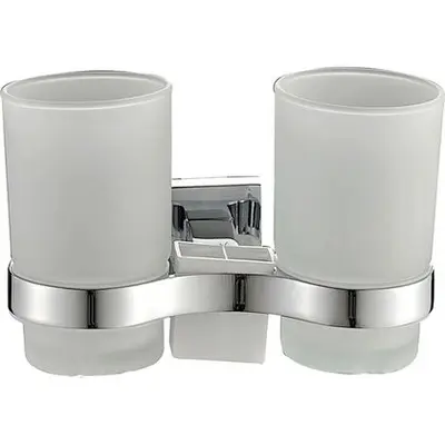 Держатель 2-х стаканов для зубных щеток Haiba НВ8608