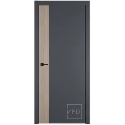 Дверь Urban V 800х2000мм Emalex Onyx/Red oak верт. BE (запил 1)