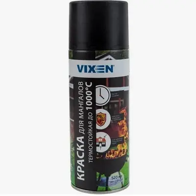 Аэрозоль для мангалов термостойкая 520мл Vixen