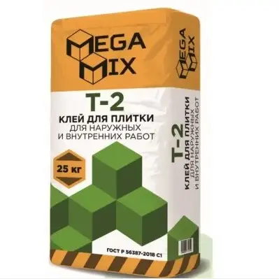 Клей MEGA-MIX T-2 для плитки  25кг