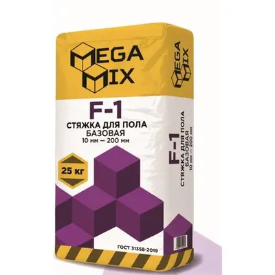 Смесь MEGA-MIX F-1 Стяжка М200  25кг