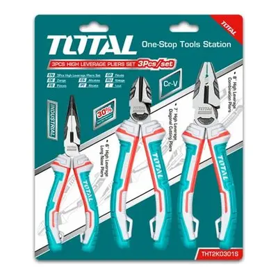 Набор TOTAL плоскогубцы, длинногубцы, бокорезы 6"