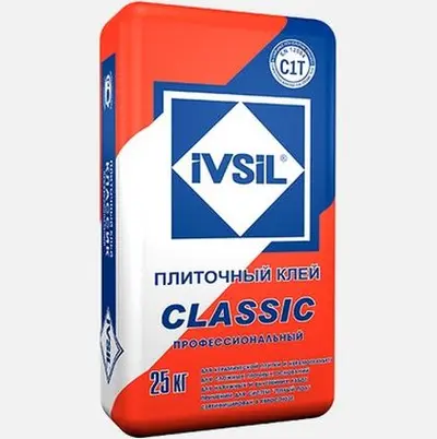 Клей IVSIL CLASSIC для керамической плитки и керамогранита 25кг