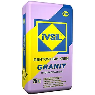 Клей IVSIL GRANIT для любой плитки и керамогранита, 25кг