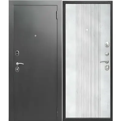 Дверь FERRONI /860/ Nova Серебро Бетон снежный Левая