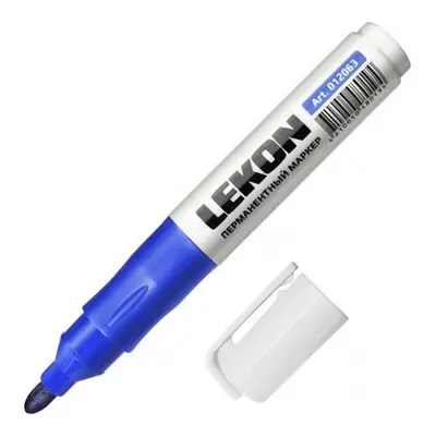 Маркер Lekon ReFresh заправляемый синий