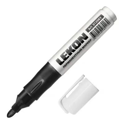 Маркер Lekon ReFresh заправляемый черный