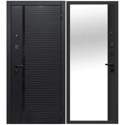 Дверь FERRONI /860/ 7,5см Черное зеркало New Правая