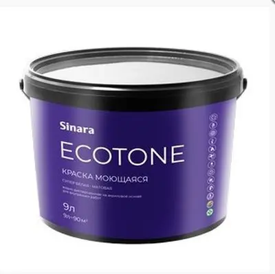 Краски SINARA Ecotone моющаяся База С 1,8л