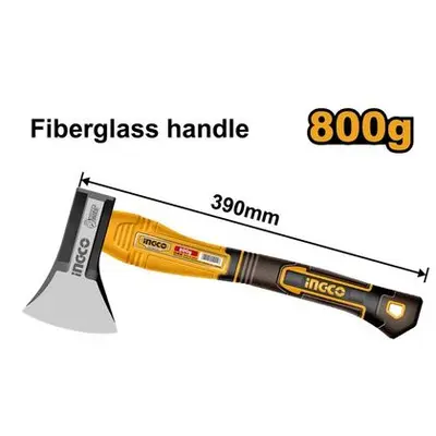 Топор INGCO 800г фиберглассовая ручка