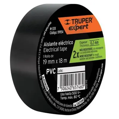 Изолента TRUPER 18м х 19мм М-33Х