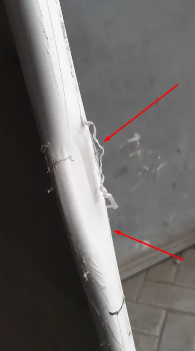 УЦЕНКА Подоконник пластиковый Люкс-40 450мм белый глянец