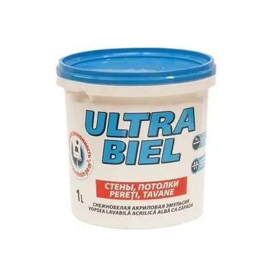 Краска Ultra Biel для интерьеров моющаяся силикон. 25кг