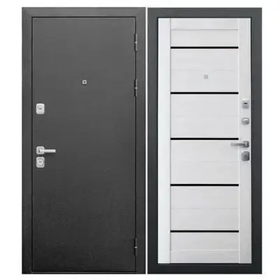 Дверь FERRONI /960/ 9см Серебро Ривьера айс царга Левая