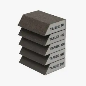 Губка абразивная Tilflex 70х53х25х100мм Р080