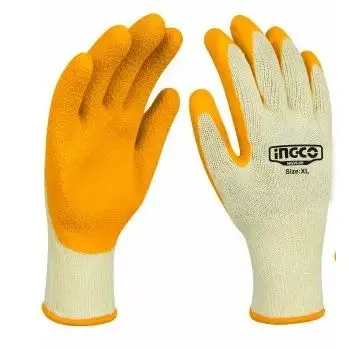 Перчатки латексные INGCO XL HGVL05 (ЧЗ)