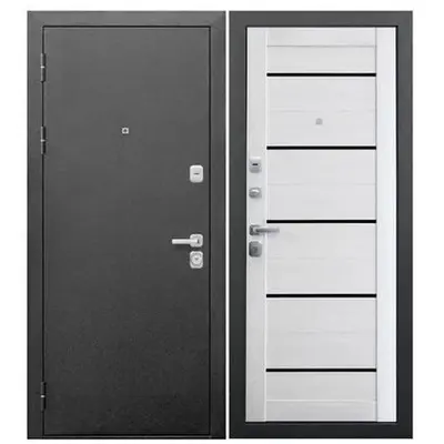 Дверь FERRONI /860/ Isoterma Серебро Ривьера айс Правая