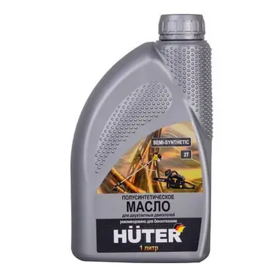 Масло Huter 2Т п-синтетическое для 2-т. двигателей 1л (ЧЗ)