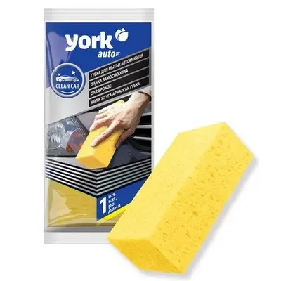 Губка для авто York 21х11х6,5см, поролон 12010