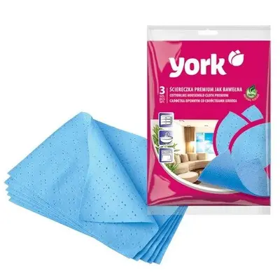 Салфетки York вискозные 35х50см 3шт 020300