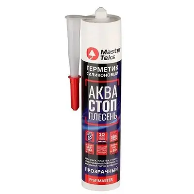 Герметик MasterTeks акваСТОПплесень ProfiMaster 280мл прозрачный