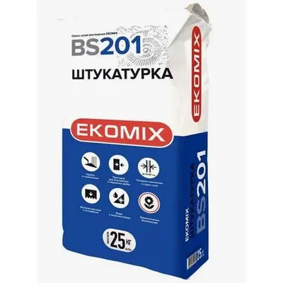 Штукатурка цементная EKOMIX BS-201 25кг
