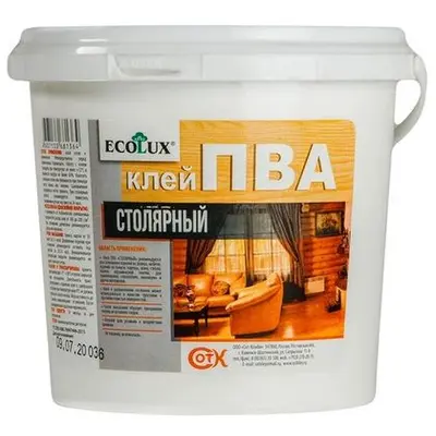 Клей ECOLUX ПВА столярный 2кг